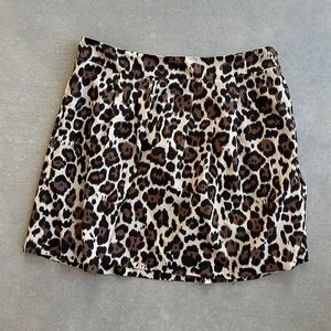 Banana Republic Leopard Mini Skirt